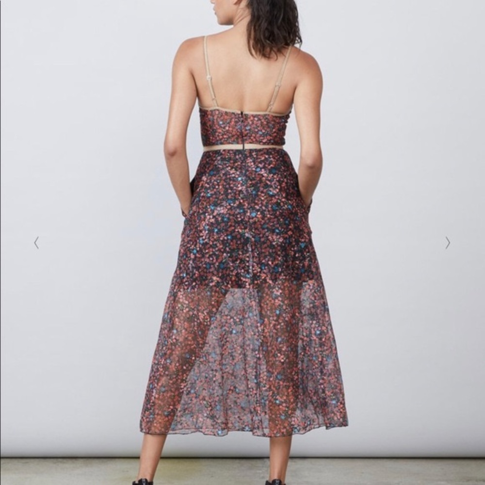 Allen Schwartz Eden Bustier Midi Dress